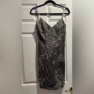 Sue Wong Nocturne Embroidered and Beaded Cocktail dress size 2- fully lined